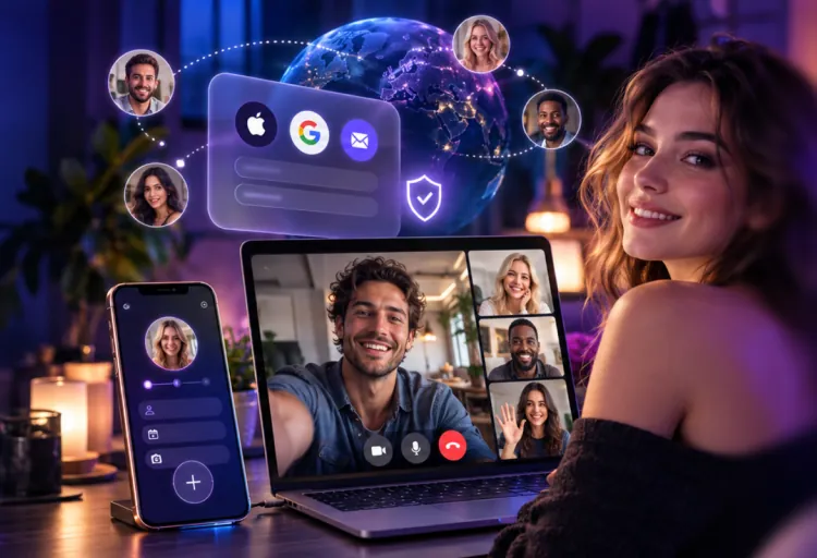 Chat without creating an account first.
